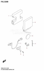 DF50A From 05003F-210001 (E01)  2012 drawing PTT SWITCH /​ ENGINE CONTROL UNIT (DF40AQH:E01)