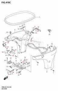 DF100B From 10004F-910001 (E01 E40)  2019 drawing SIDE COVER (DF80A)