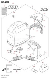 DF150 From 15002F-410001 (E01 E40)  2014 drawing ENGINE COVER ((DF150T,DF150Z):E01)