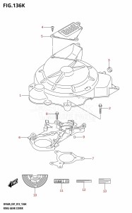 DF50A From 05003F-210001 (E01)  2012 drawing RING GEAR COVER (DF60ATH:E01)