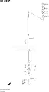 05003F-310001 (2013) 50hp E01-Gen. Export 1 (DF50A  DF50ATH) DF50A drawing CLUTCH ROD (DF60ATH:E40)