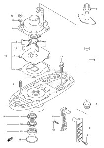 DF30 From 03001F-780001 ()  2007 drawing WATER PUMP