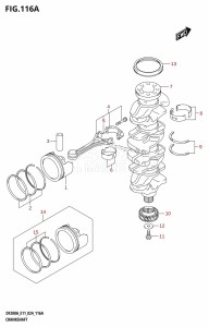 DF150AS From 15003F-440001 (E03 E11 E40)  2024 drawing CRANKSHAFT