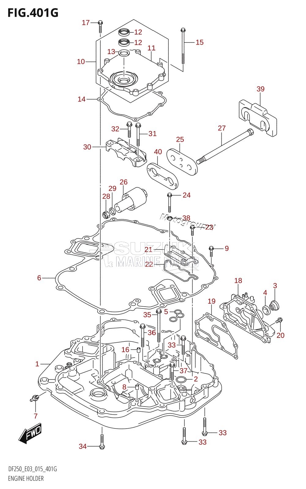 ENGINE HOLDER (DF250ST:E03)