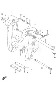 DF 115A drawing Clamp Bracket SS Model