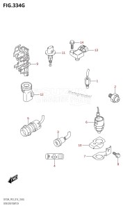 DF9.9B From 00995F-410001 (P03)  2014 drawing SENSOR /​ SWITCH (DF15ATH:P03)