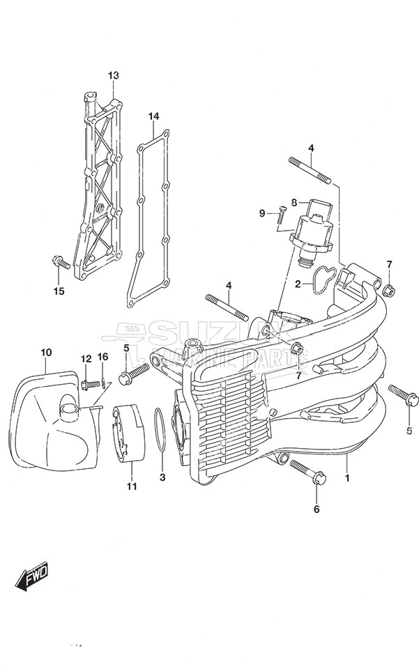 Intake Manifold/Silencer/Exhaust Cover