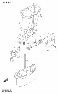 DF50A From 05004F-240001 (E03)  2022 drawing DRIVE SHAFT HOUSING ((DF60AQH,DF60ATH):E40)