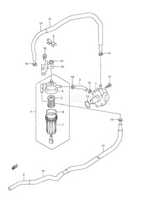 Outboard DF 140A drawing Fuel Pump