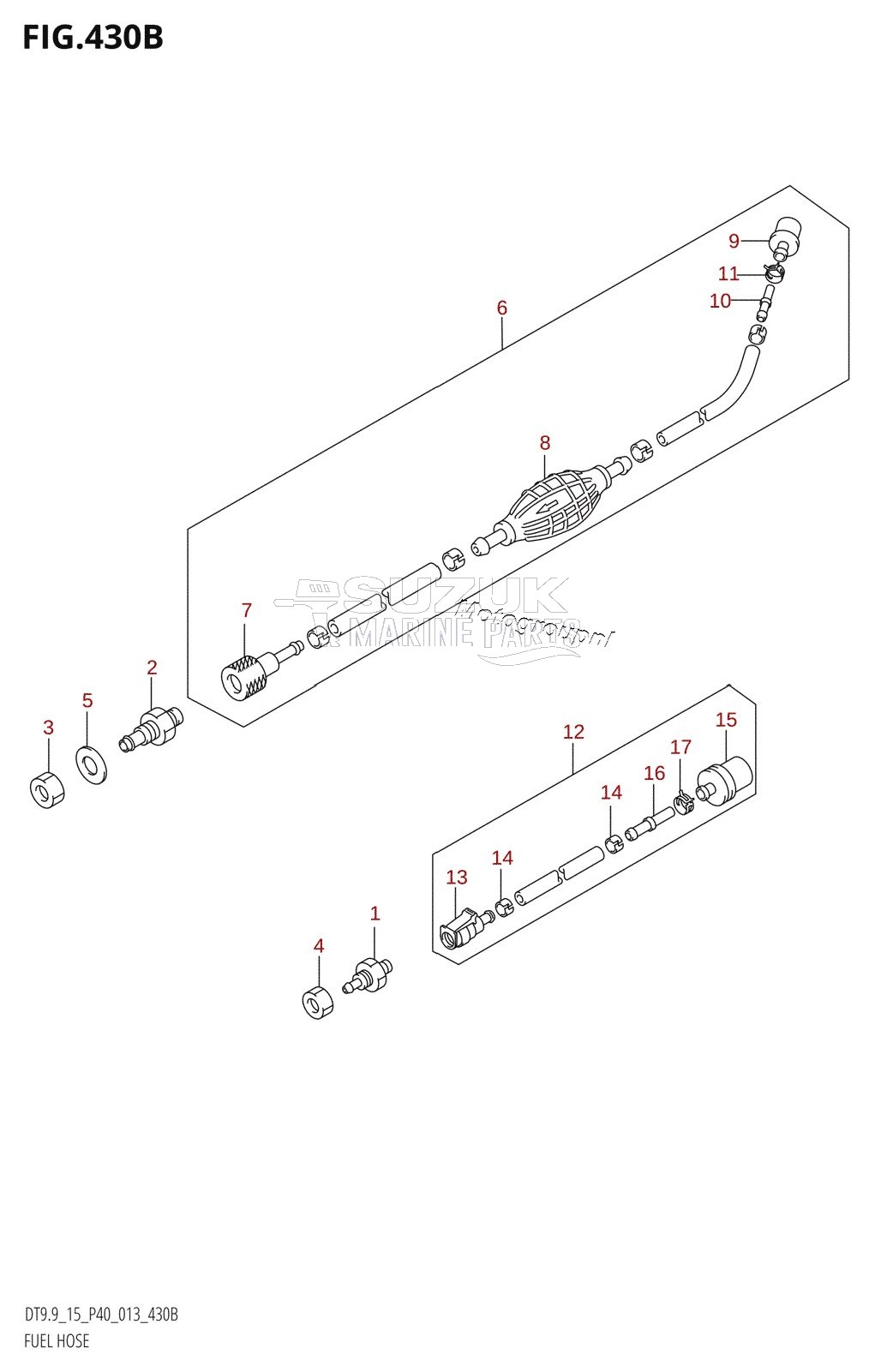 FUEL HOSE (DT15K:P36)