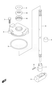 Outboard DF 140A drawing Shift Rod