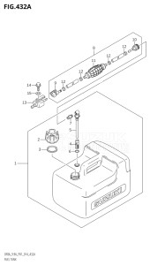 00994F-910001 (2019) 9.9hp P01-Gen. Export 1 (DF9.9A  DF9.9AR) DF9.9A drawing FUEL TANK