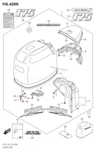 DF175Z From 17502Z-410001 (E01 E40)  2014 drawing ENGINE COVER ((DF175TG,DF175ZG):E01)