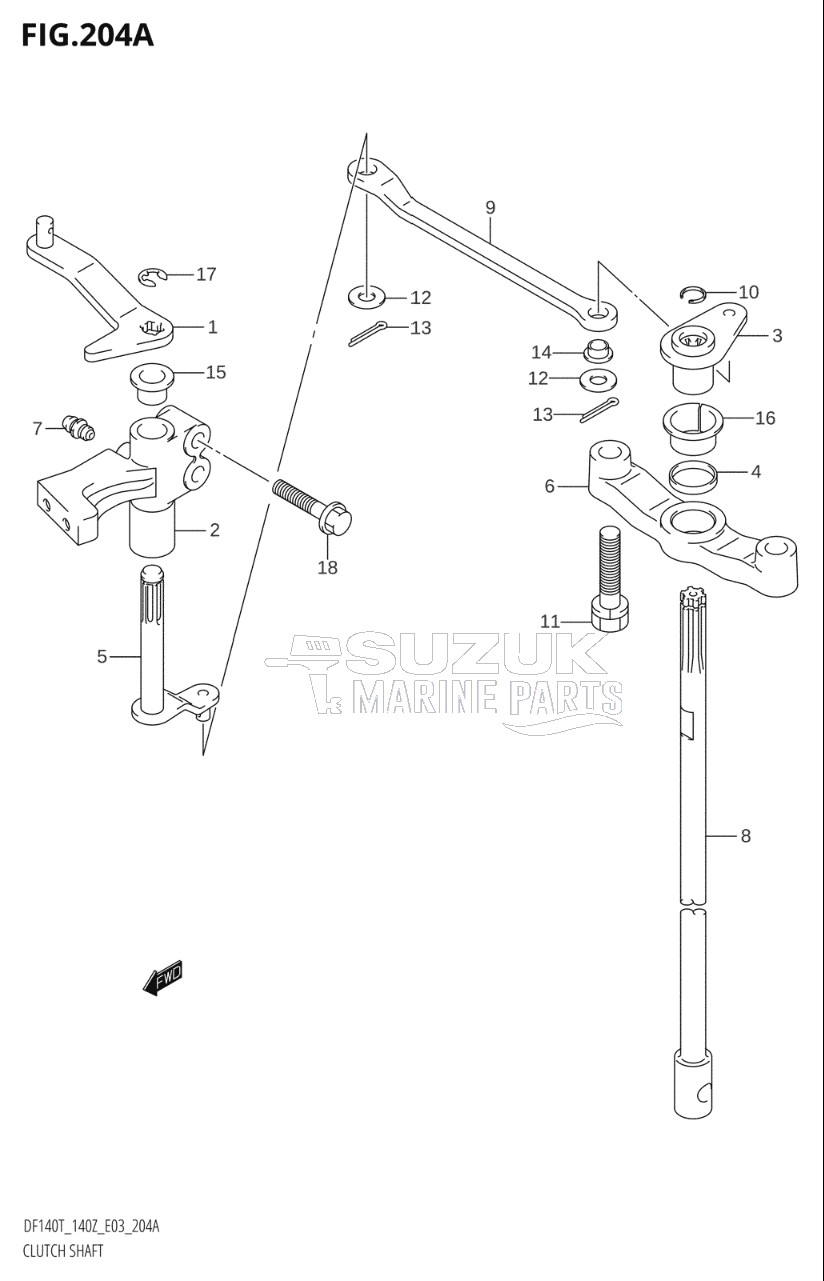 CLUTCH SHAFT (K2,K3)