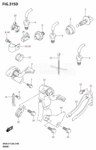 DF200T From 20002F-440001 (E01 - E40)  2024 drawing SENSOR (DF250ST)