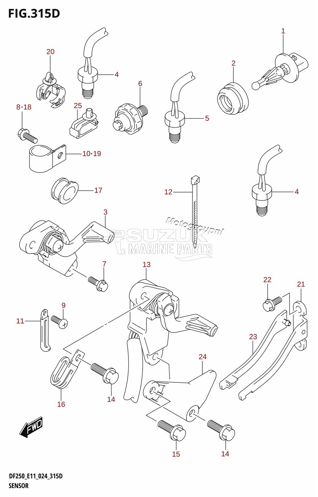 SENSOR (DF250ST)