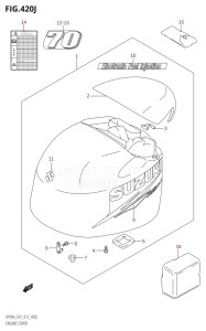 08002F-210001 (2012) 80hp E01 E40-Gen. Export 1 - Costa Rica (DF80A  DF80AT) DF80A drawing ENGINE COVER (DF90ATH:E01)