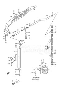 Outboard DF 175 drawing Fuel Injector