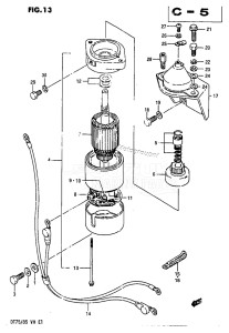 DT85 From 8501-614766 ()  1986 drawing STARTING MOTOR