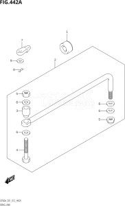 04003F-210001 (2012) 40hp E01-Gen. Export 1 (DF40AQH  DF40AT) DF40A drawing DRAG LINK (DF40A:E01)