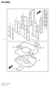 DF250A From 25003P-810001 (E03)  2018 drawing OPT:GASKET SET