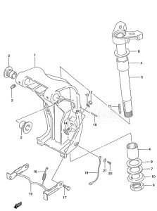 DT 140 drawing Swivel Bracket (1986 to 1995)