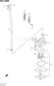 02503F-010001 (2010) 25hp E03-USA (DF25K10  DF25RK10) DF25 drawing WATER PUMP