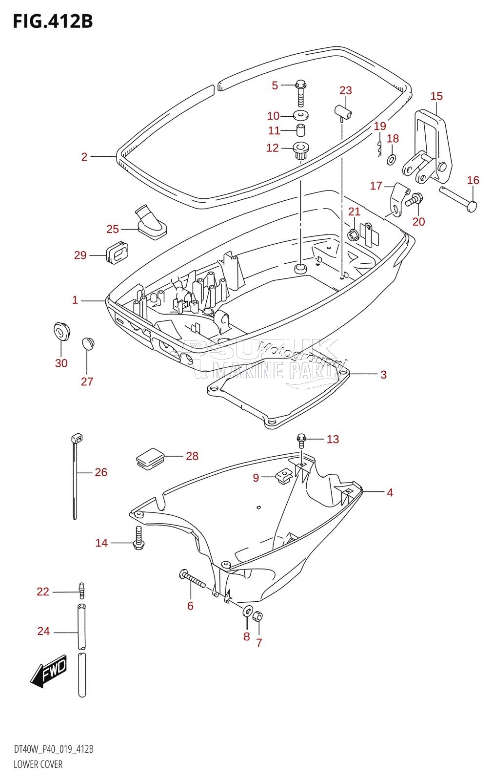 LOWER COVER (DT40WR)