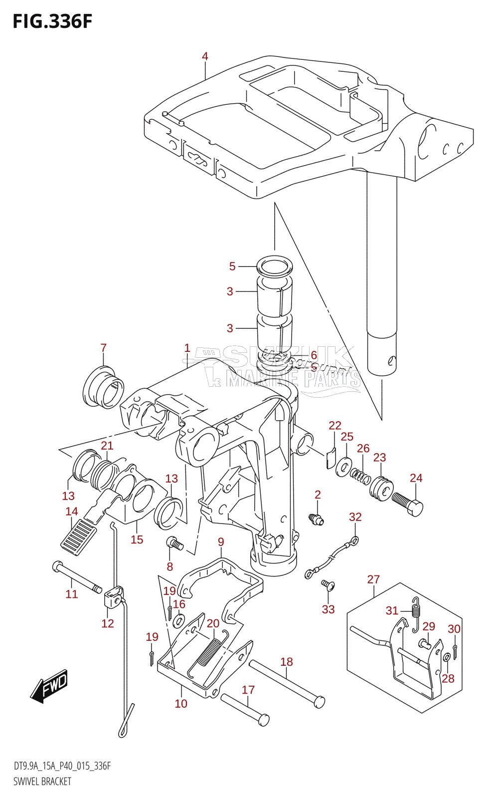 SWIVEL BRACKET (DT15A:P36)