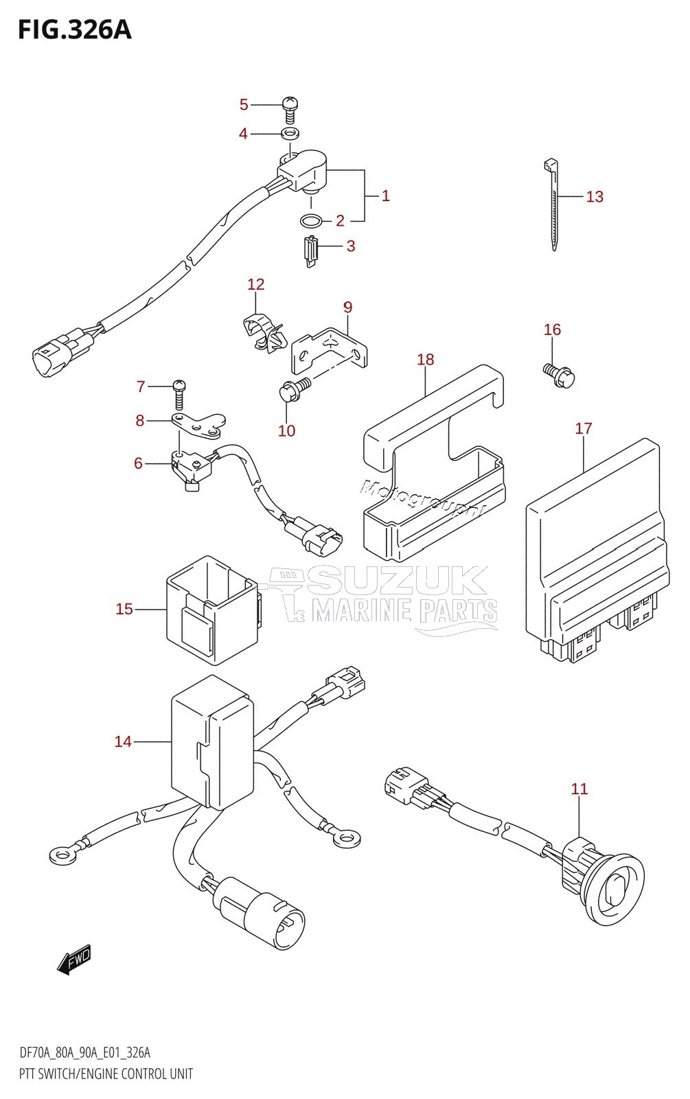 PTT SWITCH /​ ENGINE CONTROL UNIT