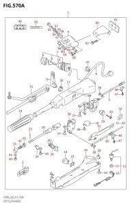 DF80A From 08002F-210001 (E03)  2012 drawing OPT:TILLER HANDLE