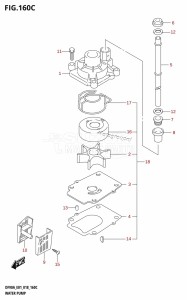 DF80A From 08002F-810001 (E01 E40)  2018 drawing WATER PUMP (DF90A:E01,DF90ATH:E01)