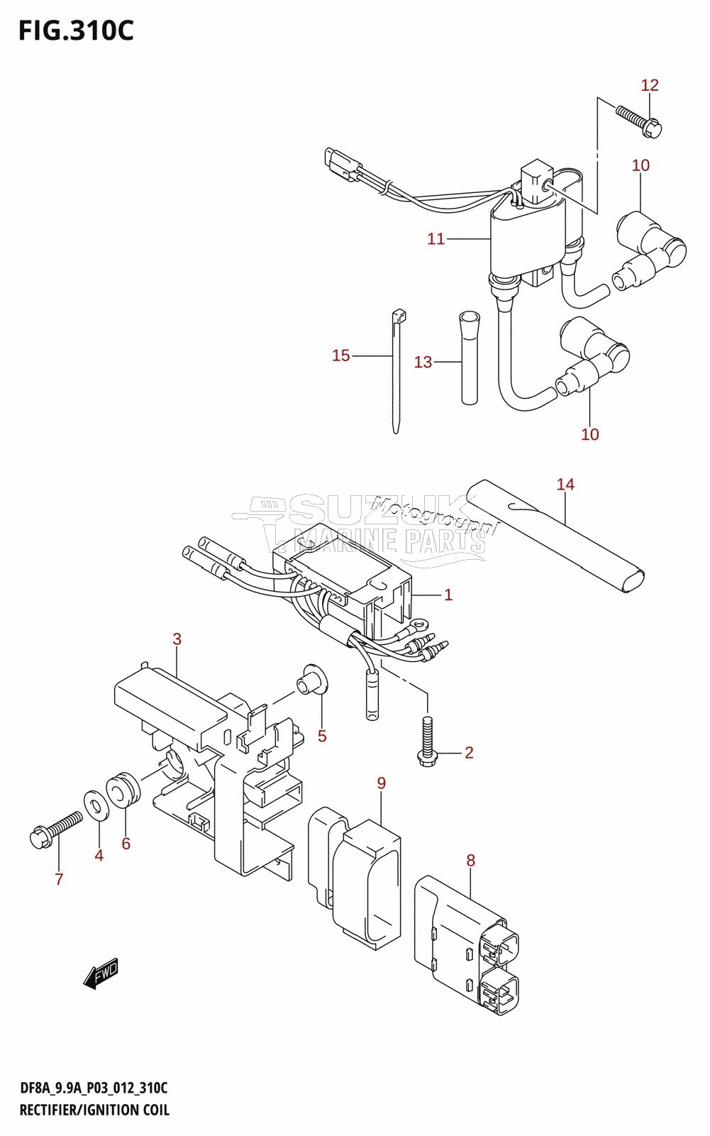 RECTIFIER /​ IGNITION COIL (DF9.9A:P03)