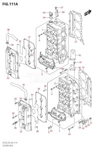 DF250Z From 25003Z-040001 (E03)  2020 drawing CYLINDER HEAD (DF225T,DF225Z)