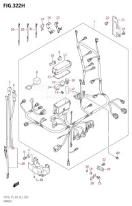 DF175Z From 17502Z-210001 (E01 E40)  2012 drawing HARNESS (DF175Z:E40)