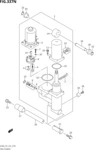 06003F-410001 (2014) 60hp E01 E40-Gen. Export 1 - Costa Rica (DF60AVT  DF60AVTH) DF60A drawing TRIM CYLINDER (DF60AVT:E40)