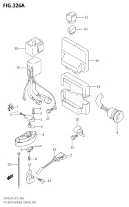 DF225T From 22503F-210001 (E01)  2012 drawing PTT SWITCH /​ ENGINE CONTROL UNIT (DF200T:E01)