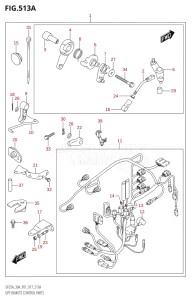 02504F-710001 (2017) 25hp P01-Gen. Export 1 (DF25A  DF25AR  DF25AT  DF25ATH) DF25A drawing OPT:REMOTE CONTROL PARTS (DF25A:P01)