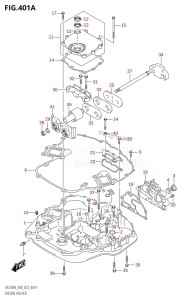 DF250 From 25005F-340001 (E40)  2023 drawing ENGINE HOLDER (020,021,022)