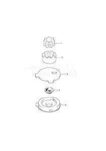 Outboard DF 4 drawing Oil Pump