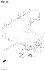 DF150 From 15002F-510001 (E01 E40)  2015 drawing FUEL PUMP (DF150TG:E40)