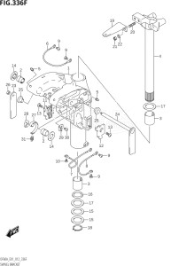 05003F-210001 (2012) 50hp E01-Gen. Export 1 (DF50AT  DF50ATH) DF50A drawing SWIVEL BRACKET (DF60A:E01)