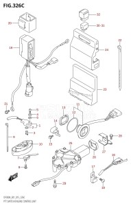 DF250A From 25003P-510001 (E01 E40)  2015 drawing PTT SWITCH /​ ENGINE CONTROL UNIT (DF250A:E01)