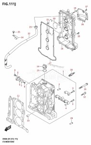 DF40A From 04003F-510001 (E01 E13)  2015 drawing CYLINDER HEAD (DF60AQH:E01)