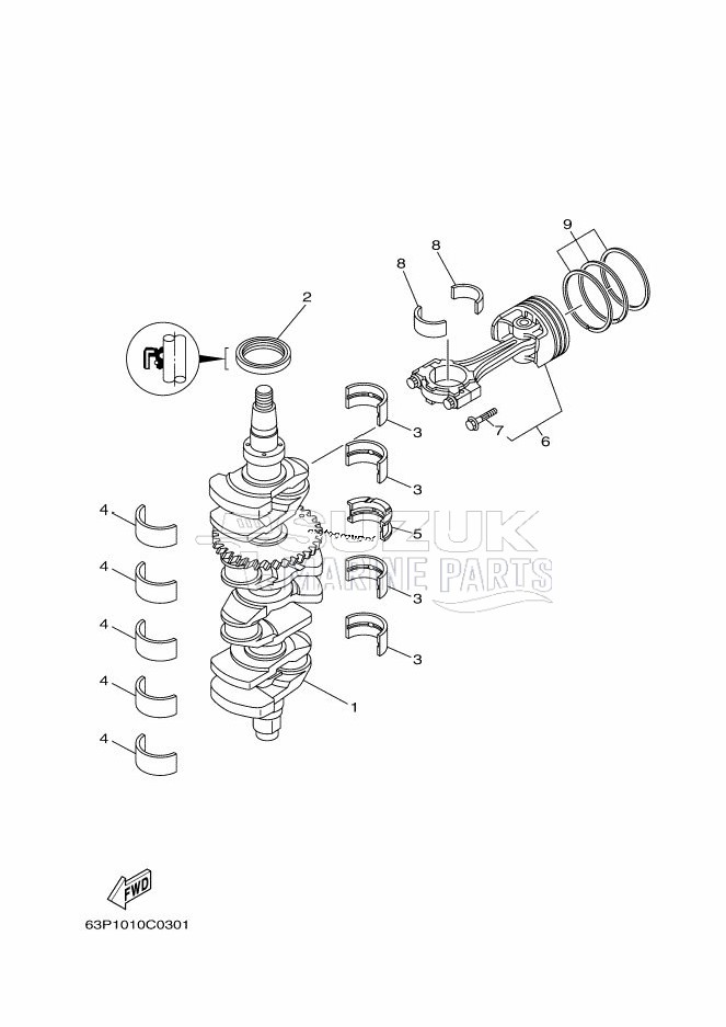 CRANKSHAFT--PISTON