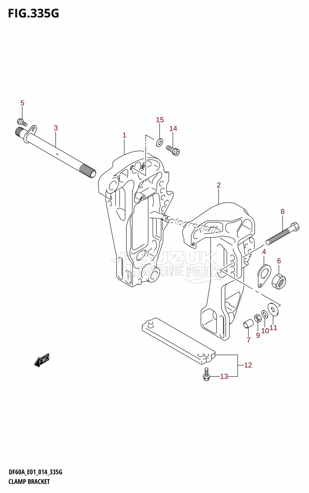 CLAMP BRACKET (DF60A:E01)