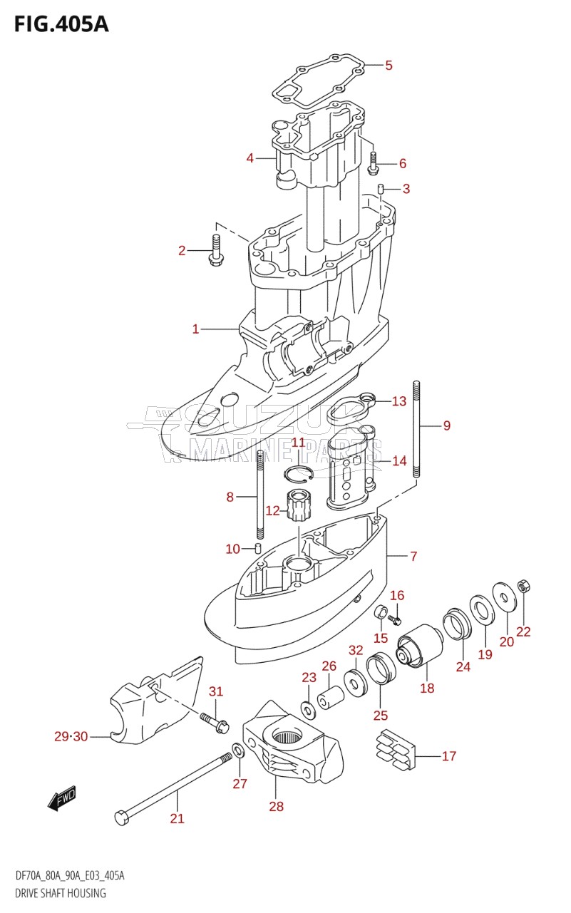 DRIVE SHAFT HOUSING