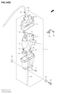 DF70A From 07003F-310001 (E01 E40)  2013 drawing FUEL VAPOR SEPARATOR (DF70ATH:E01)