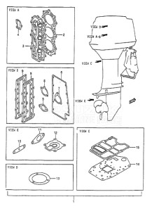 Outboard DT 65 drawing Gasket Set