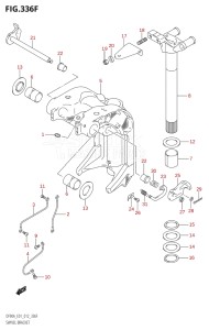 08002F-210001 (2012) 80hp E01 E40-Gen. Export 1 - Costa Rica (DF80A  DF80AT) DF80A drawing SWIVEL BRACKET (DF80A:E40)